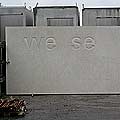 aussenelement mit text